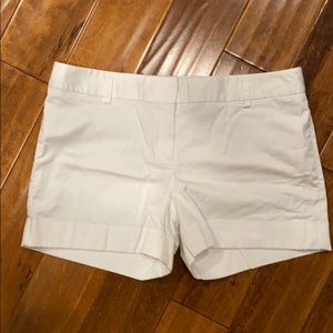 Express Cuffed White Shorts / size 12